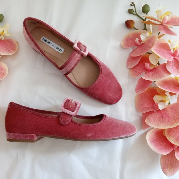Doen Shoes New Chelsea Violet London Mary Jane Size 6 Velvet Mary